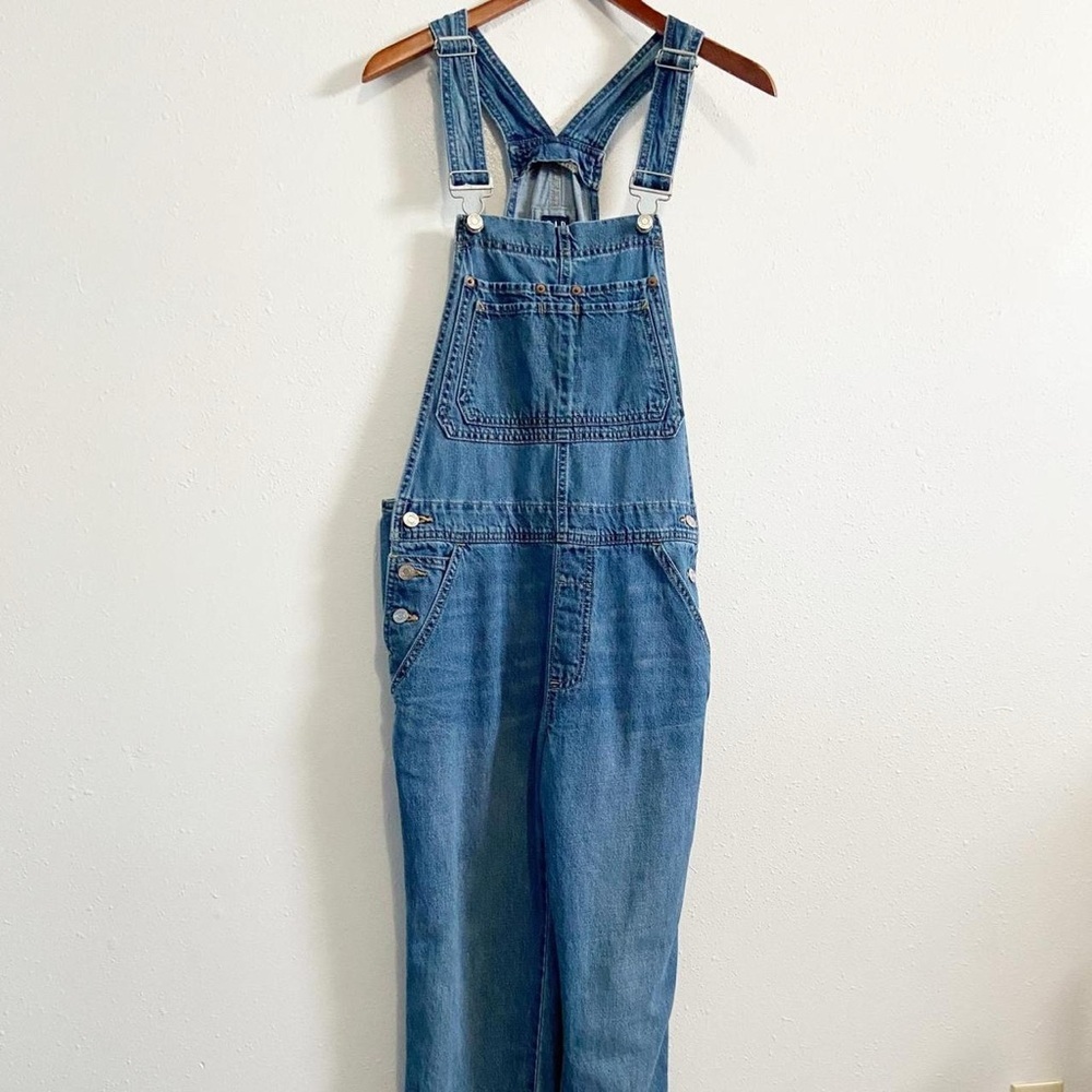 Gap Relaxed Denim Overalls with Washwell - Picture 3 of 10